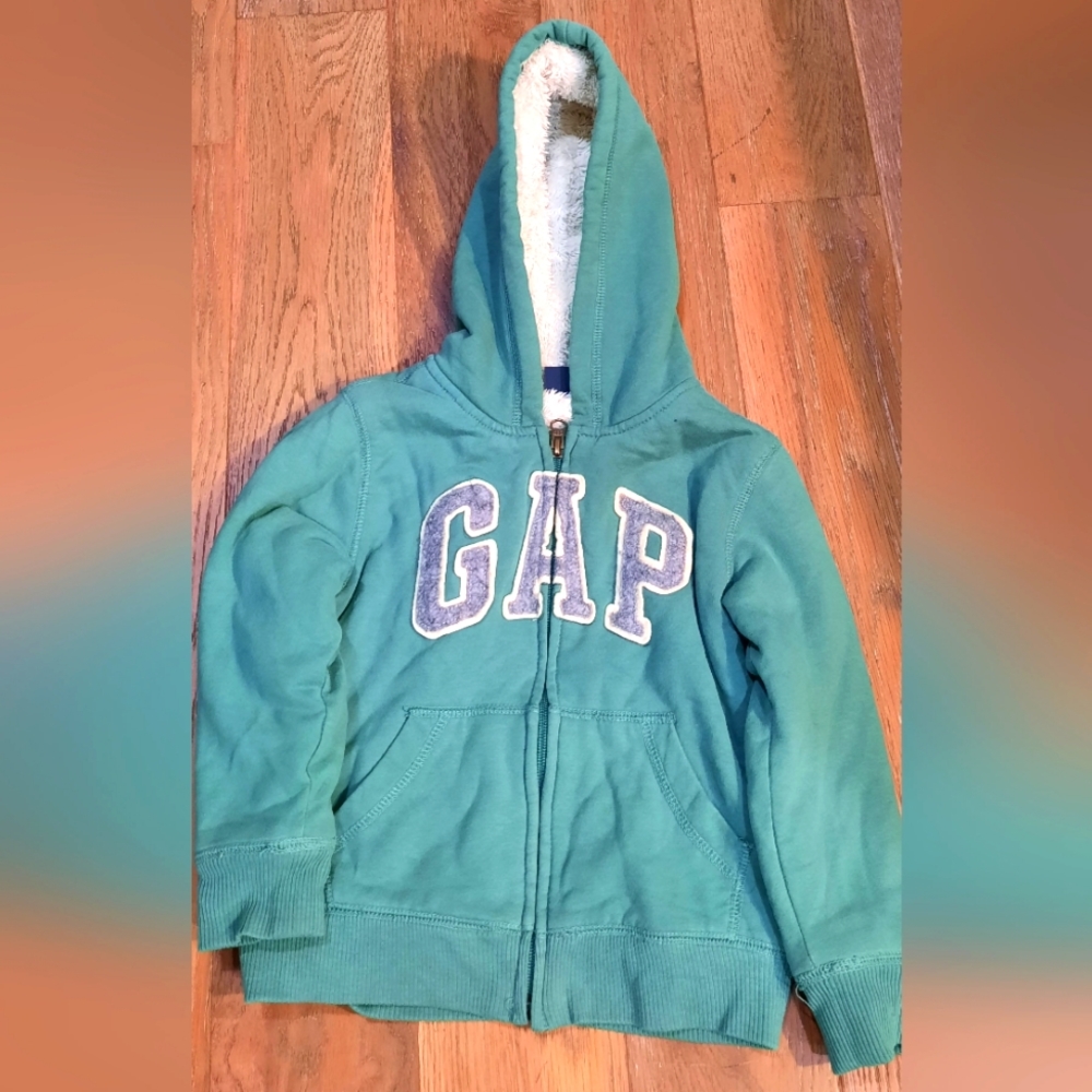 GAP Sherpa-Lined Zip Hoodie Toddler